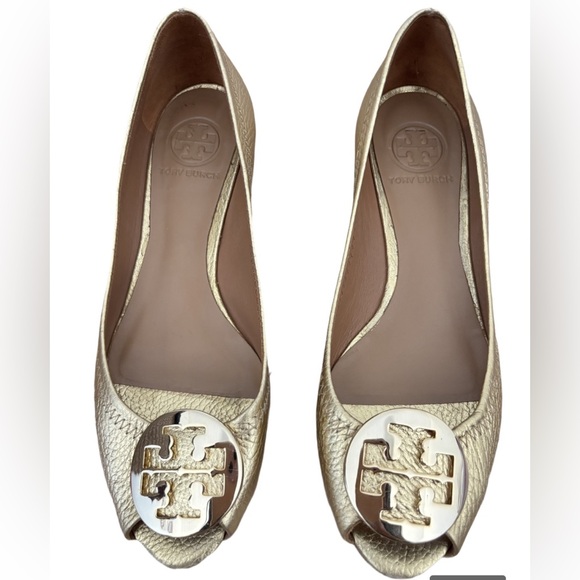 Tory Burch Shoes - Tory Burch Women's Metallic Gold Loafers